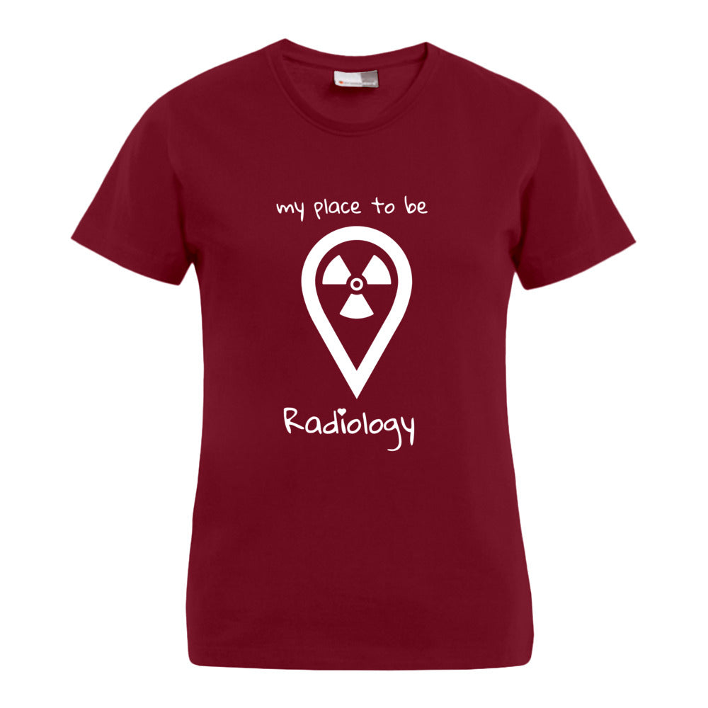 my place to be Radiology (großes Logo) T-Shirt (Damen) - Alles Einstellungssache