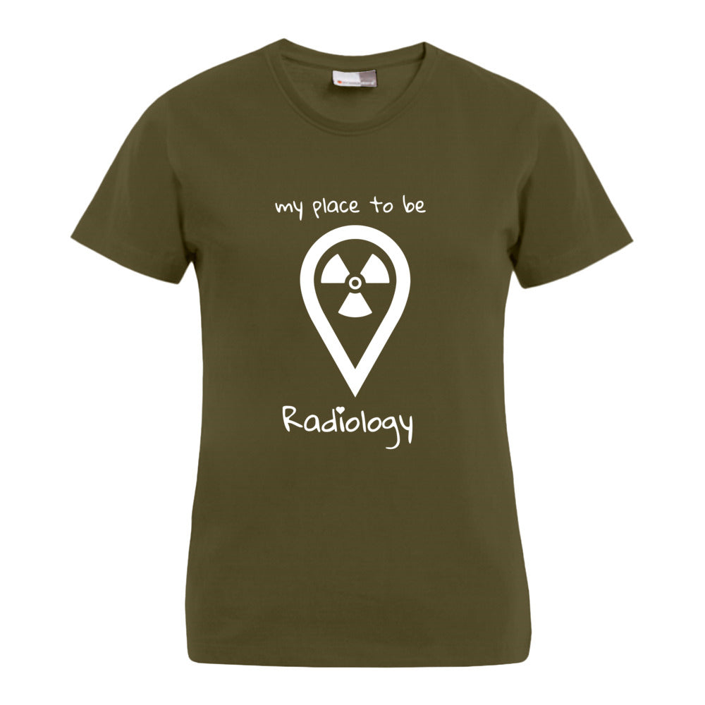 my place to be Radiology (großes Logo) T-Shirt (Damen) - Alles Einstellungssache