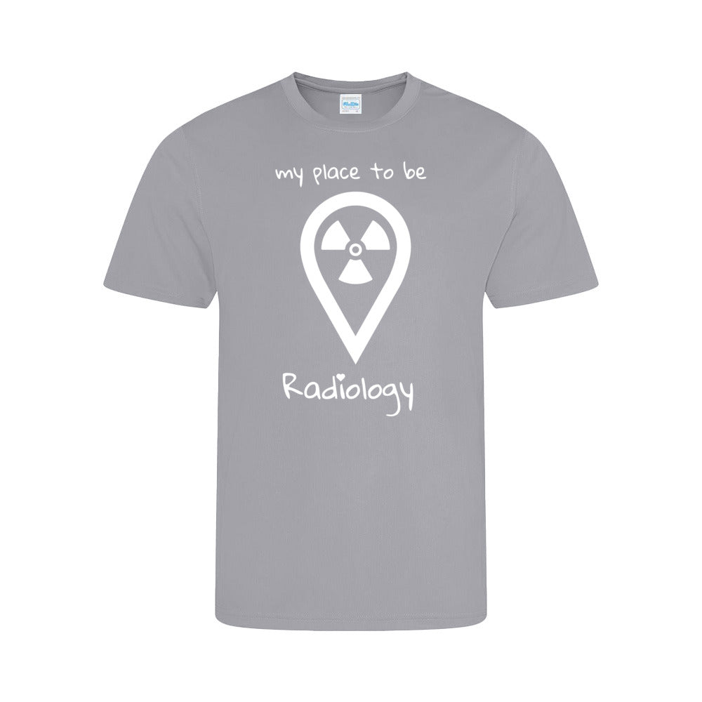 Funktionsshirt Cool T-Shirt Sport (Herren) - my place to be Radiology (großes Logo) - Alles Einstellungssache