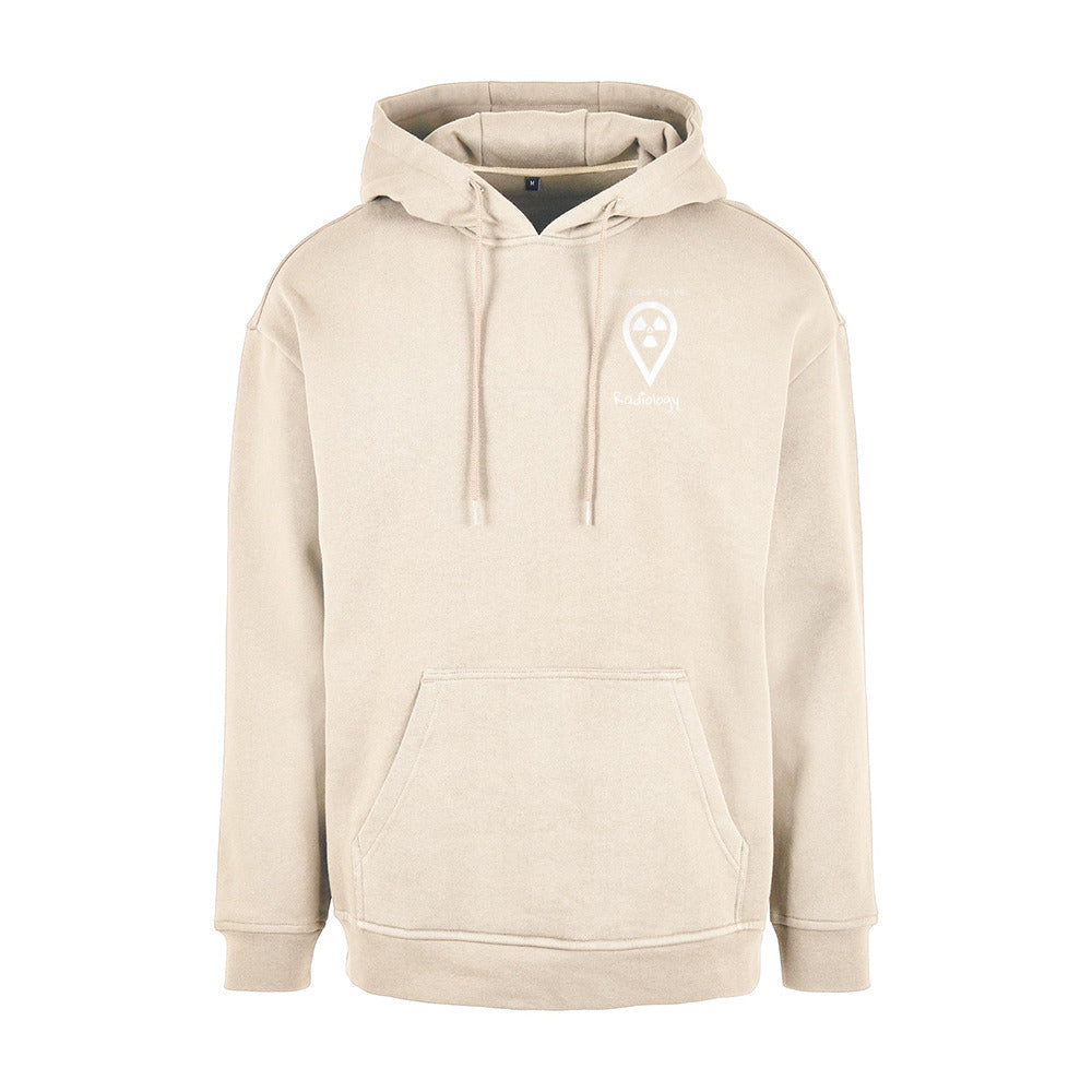 Basic Oversize Hoodie (Herren) - my place to be Radiology (kleines Logo) - Alles Einstellungssache