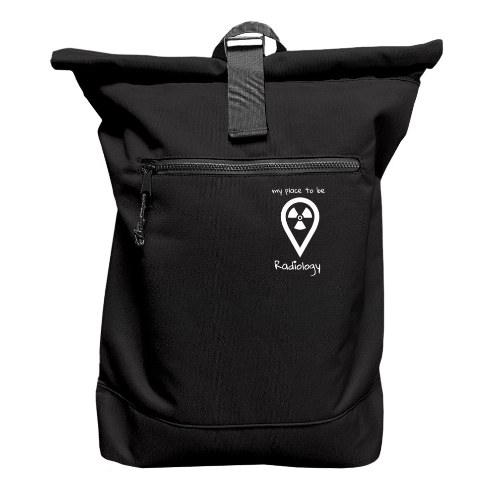 Rucksack mit Laptopfach - my place to be Radiology (kleines Logo) - Alles Einstellungssache