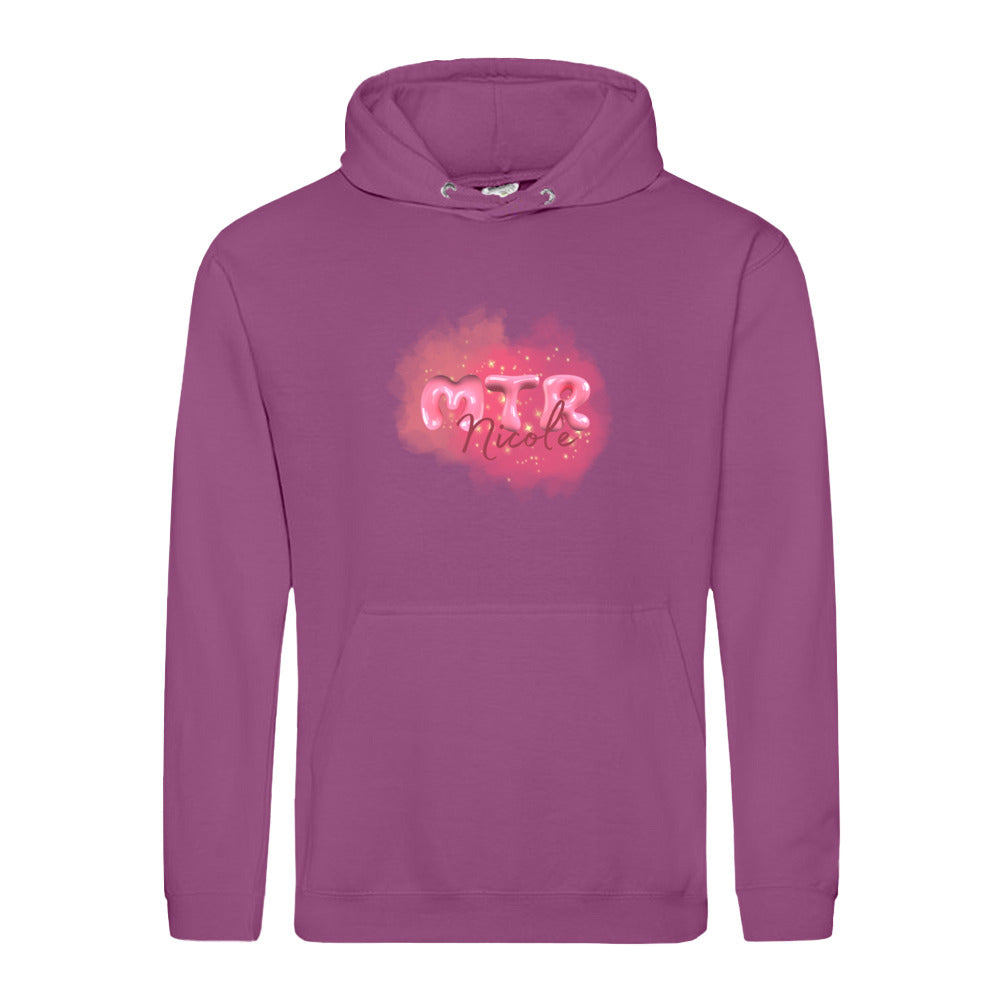 Pink MTR Nicole oder dein Name -LOGO groß- Hoody (Unisex) - Alles Einstellungssache