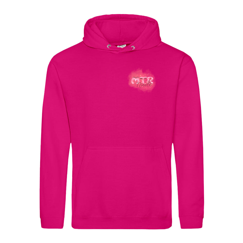 Pink MTR Nicole oder dein Name -LOGO klein- Hoody (Unisex) - Alles Einstellungssache