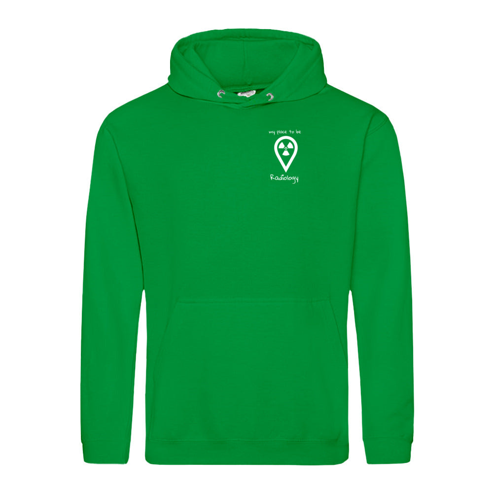 Hoody (Unisex) - my place to be Radiology (kleines Logo)