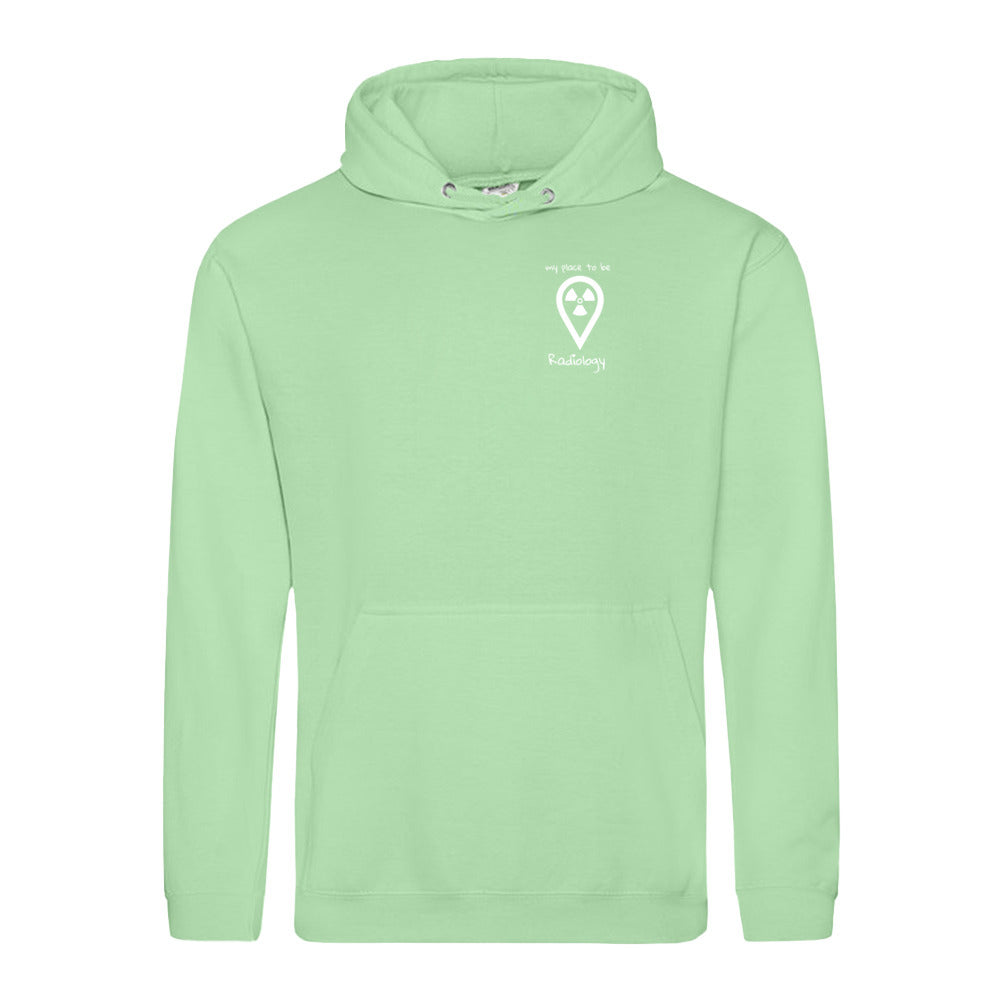 Hoody (Unisex) - my place to be Radiology (kleines Logo)
