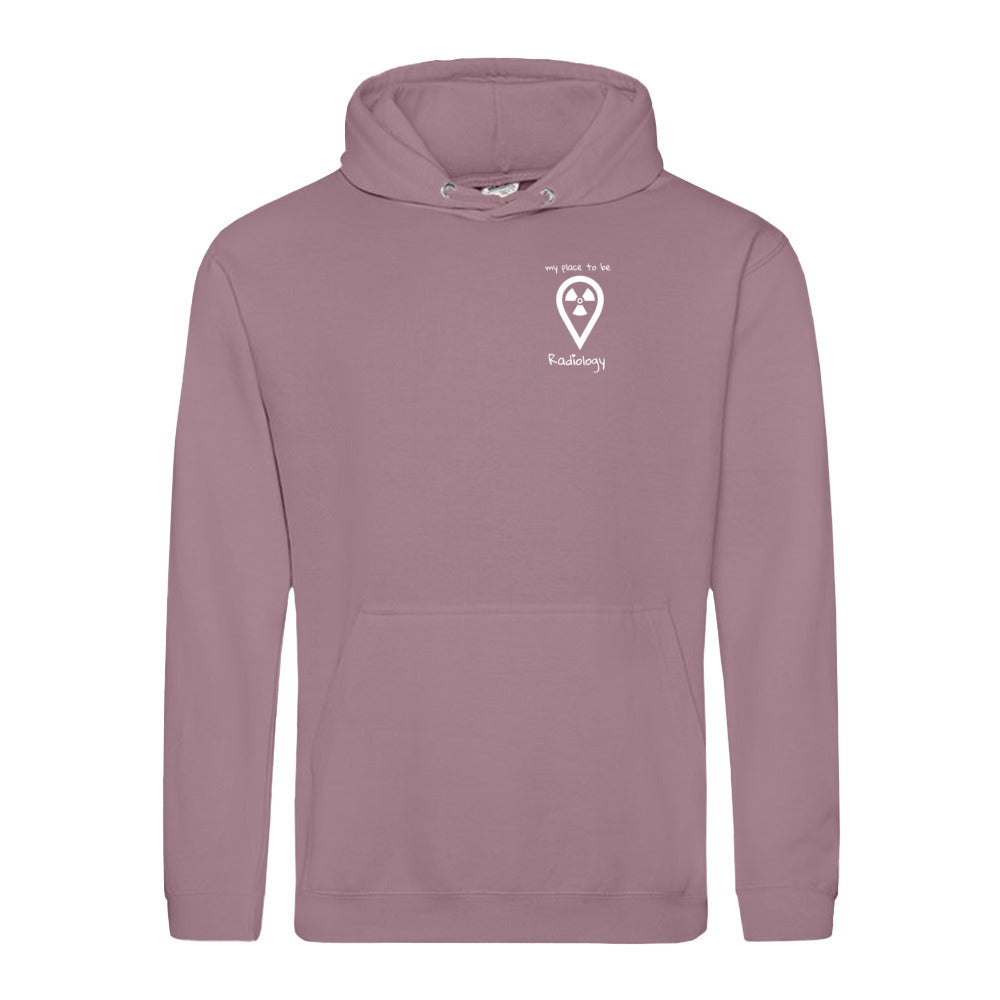 Hoody (Unisex) - my place to be Radiology (kleines Logo)