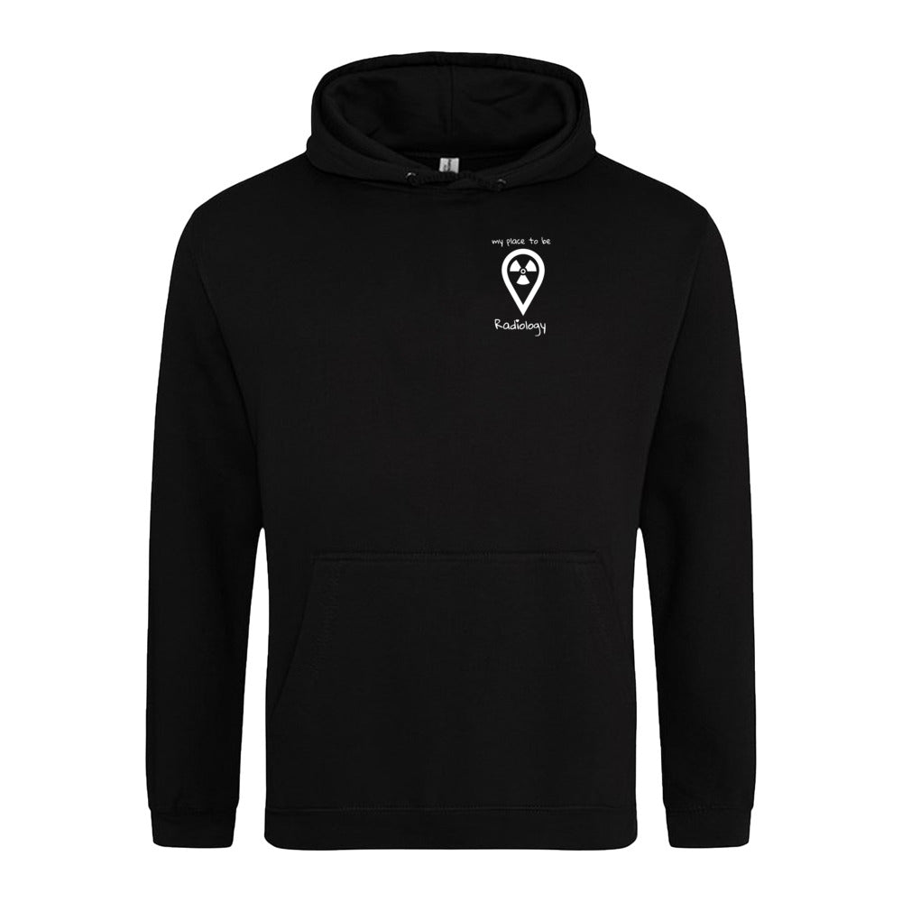Hoody (Unisex) - my place to be Radiology (kleines Logo)