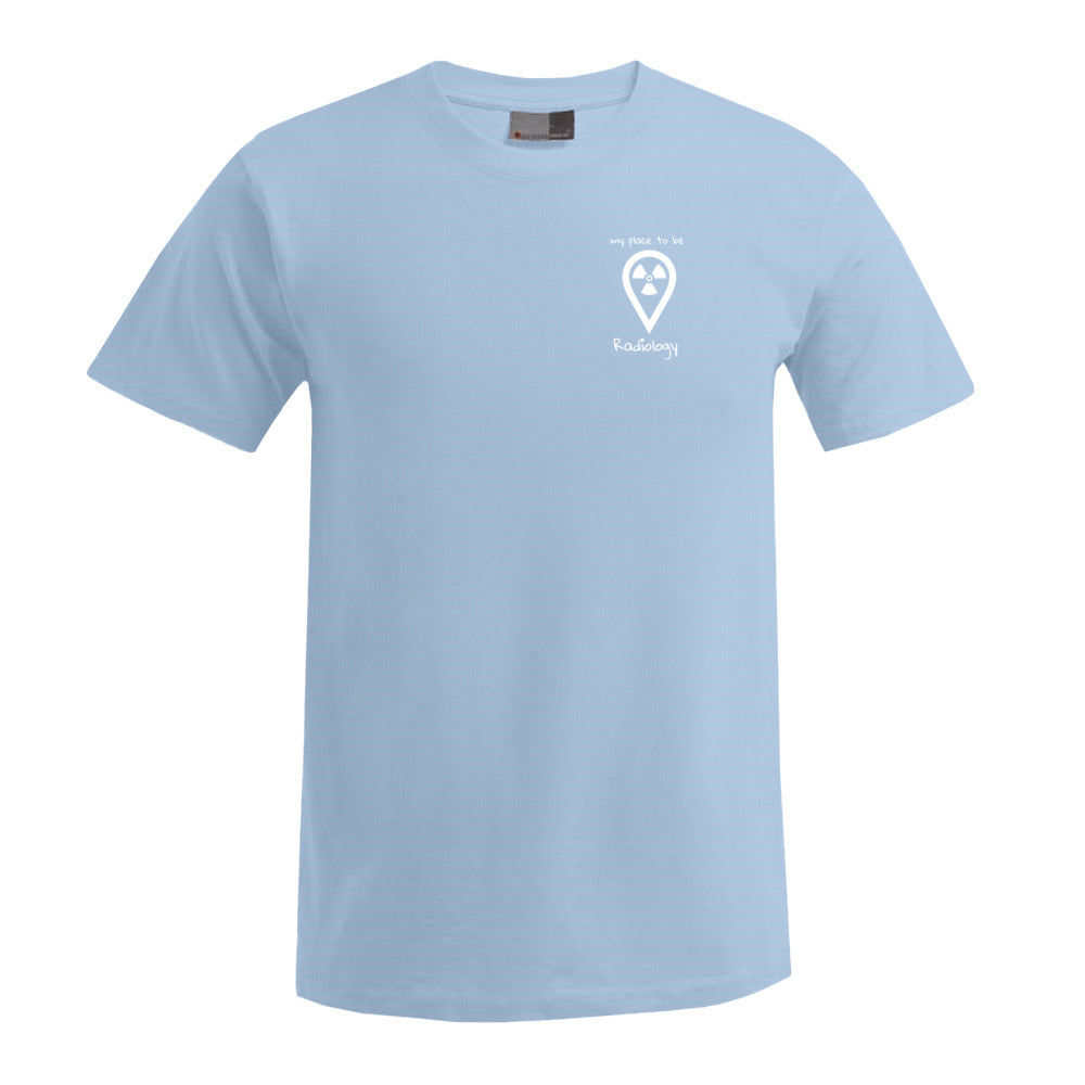 T-Shirt (Herren) - my place to be Radiology (kleines Logo)