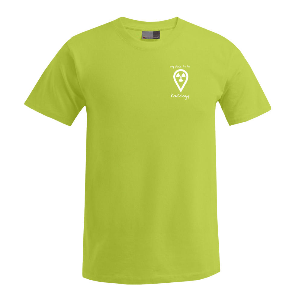 T-Shirt (Herren) - my place to be Radiology (kleines Logo)