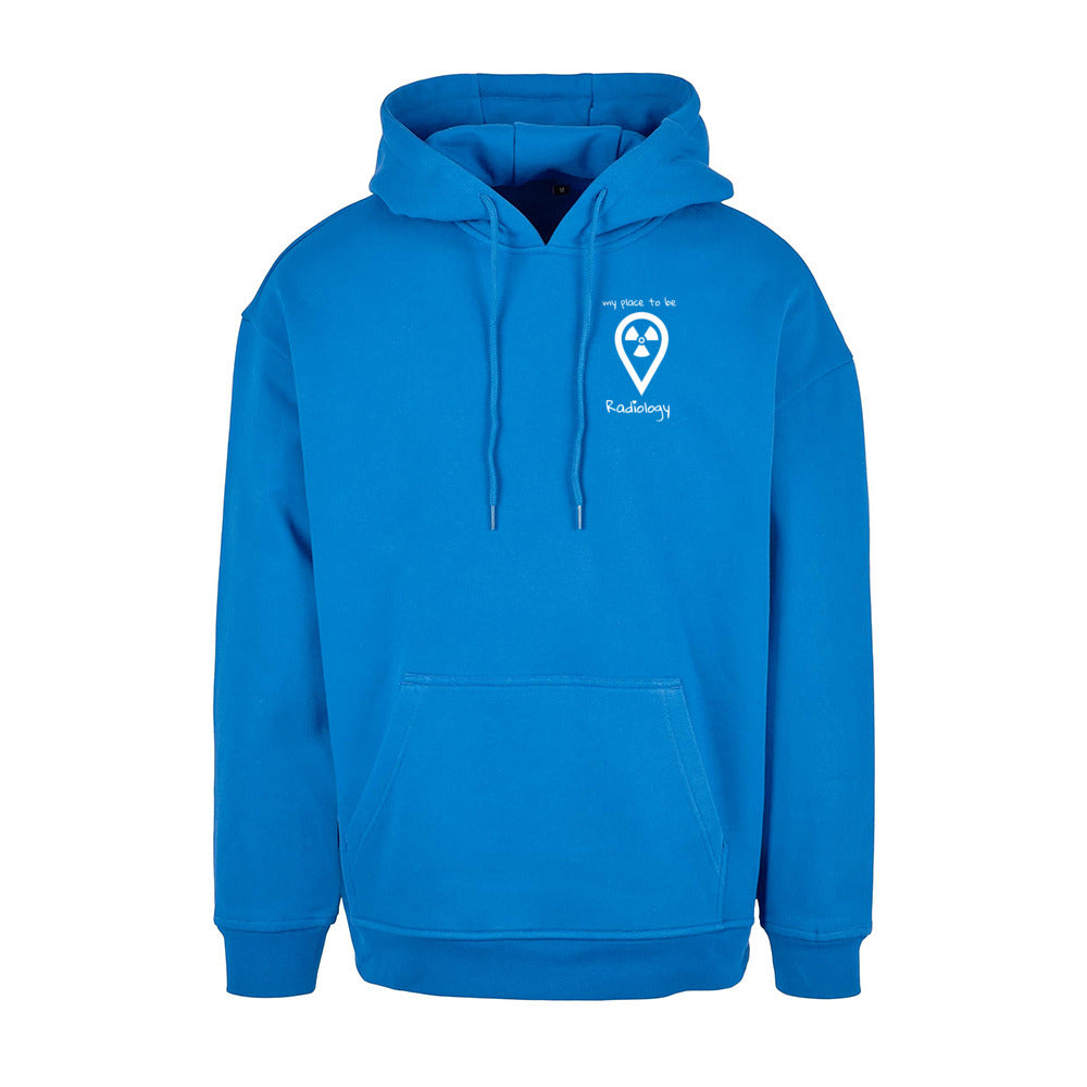Basic Oversize Hoodie (Herren) - my place to be Radiology (kleines Logo)