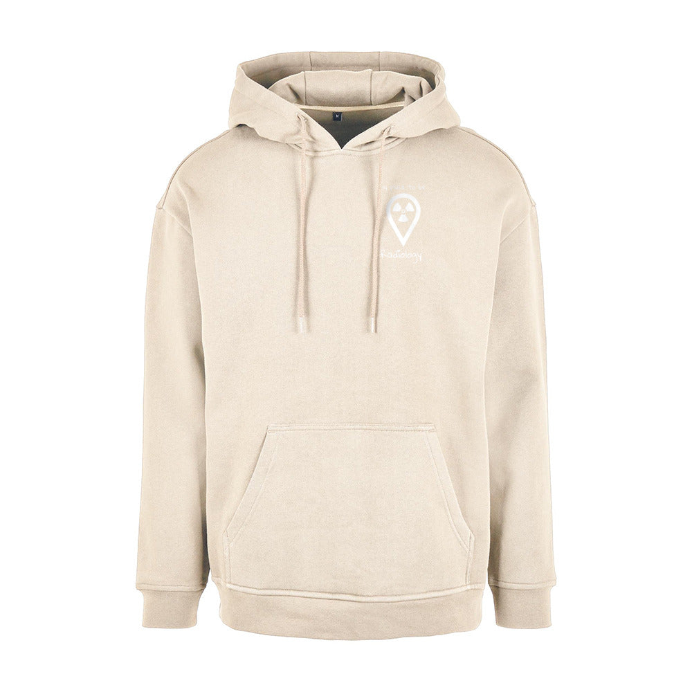 Basic Oversize Hoodie (Herren) - my place to be Radiology (kleines Logo)