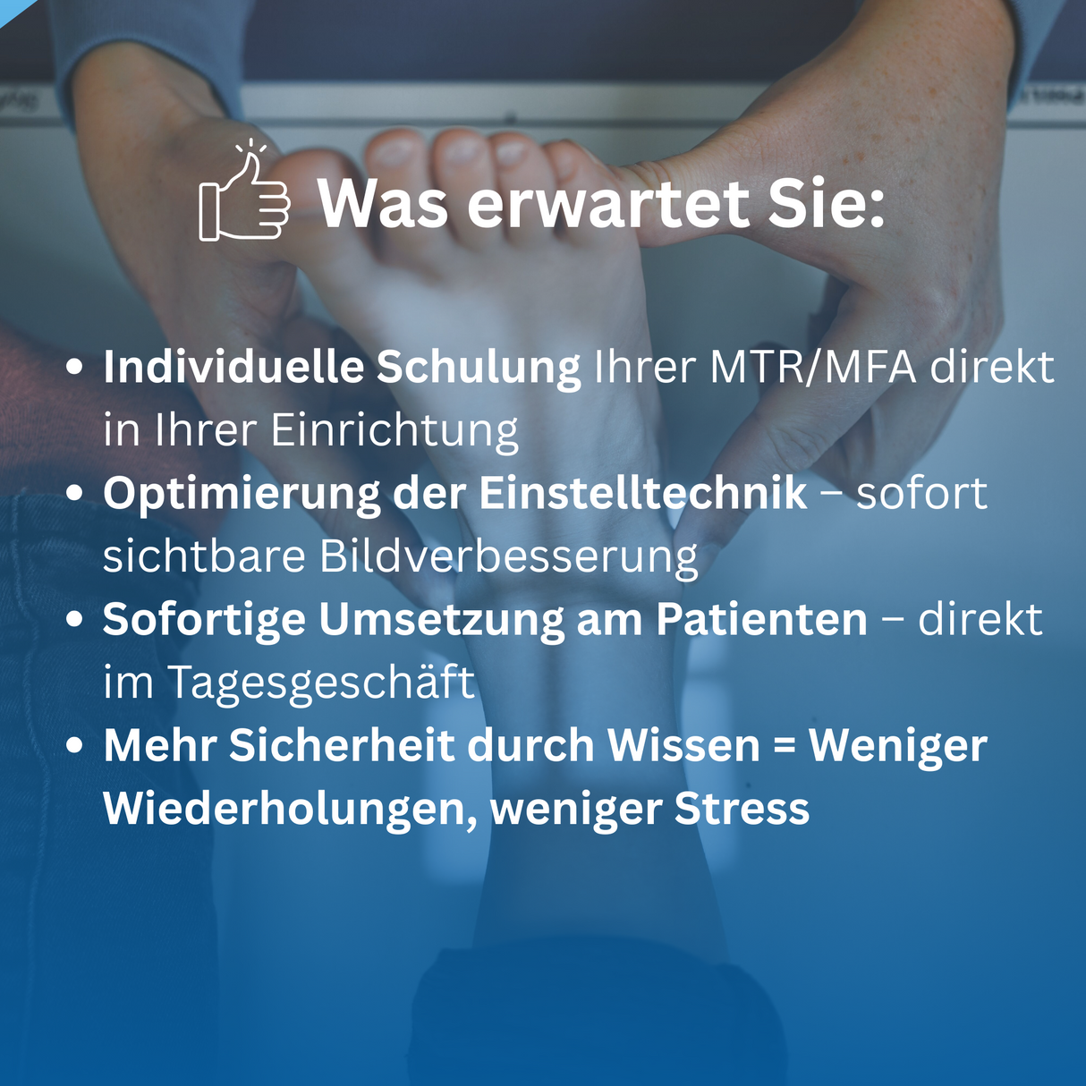 Röntgen-Inhouse-Kurs - Training on the Job - Alles Einstellungssache