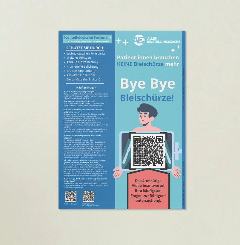 Aufklärung mit Video über QR Code - Röntgen - Patienteninformation - Informationspflicht erfüllt - Alles Einstellungssache