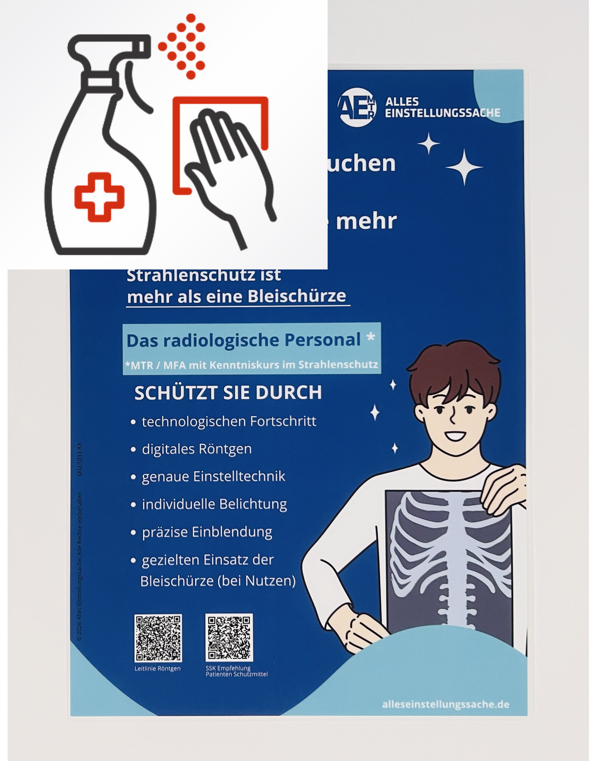 Röntgen Patienten-Info-Poster – kompakt – Deutsch - Alles Einstellungssache