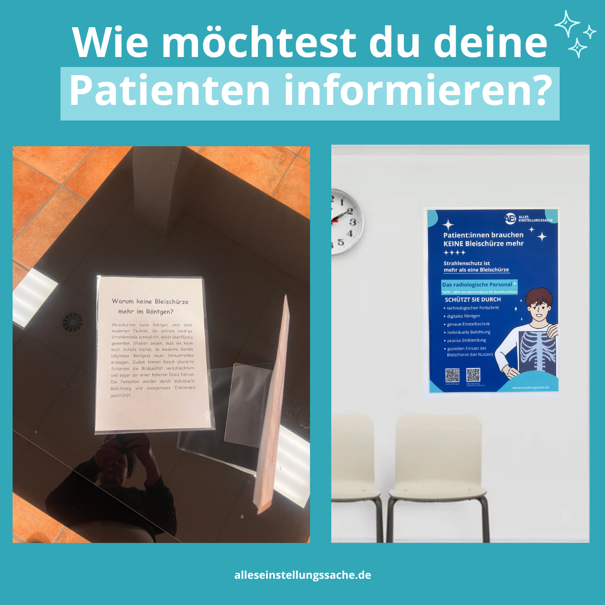Röntgen Patienten-Info-Poster – kompakt – Deutsch - Alles Einstellungssache