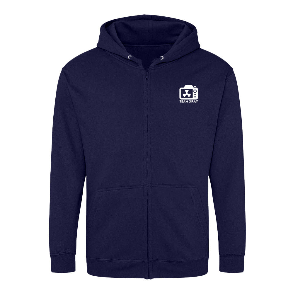 Hoddy Sweatjacke mit Reißverschluss TEAM XRAY (kleines Logo) Unisex - Alles Einstellungssache 