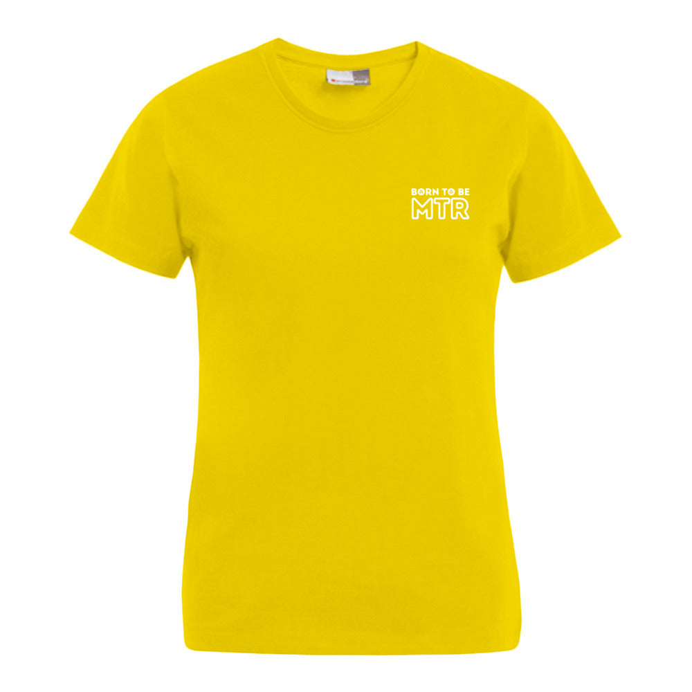 BORN TO BE MTR T-Shirt (Damen) kleines Logo - Alles Einstellungssache 