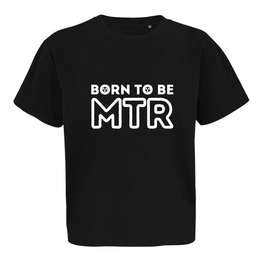 Oversized kürzer geschnitten T-Shirt (Damen)BORN TO BE MTR (großes Logo) - Alles Einstellungssache 