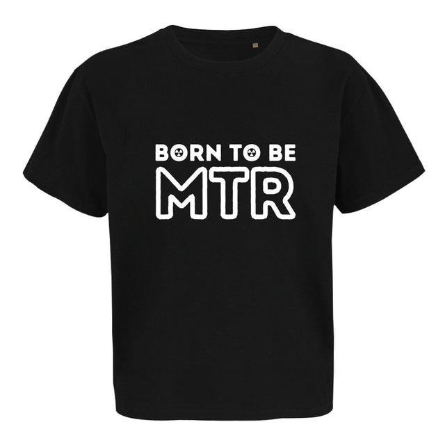 Oversized kürzer geschnitten T-Shirt (Damen)BORN TO BE MTR (großes Logo) - Alles Einstellungssache 