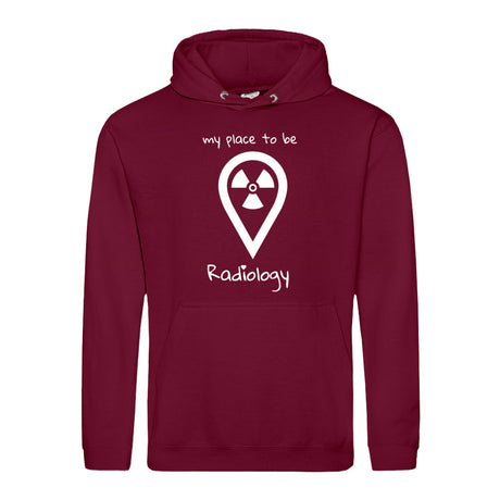 Hoody (Unisex) my place to be Radiology - Alles Einstellungssache 