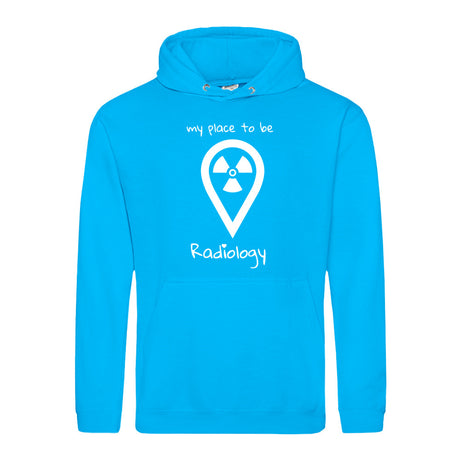 Hoody (Unisex) my place to be Radiology - Alles Einstellungssache 