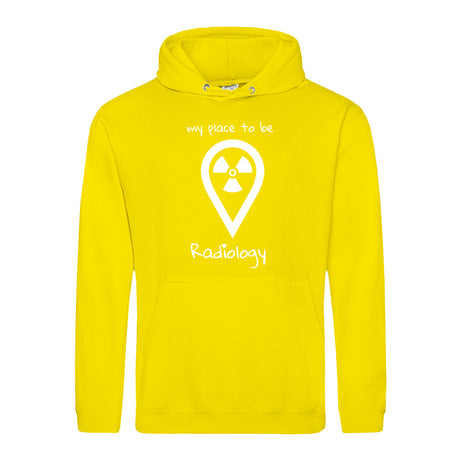 Hoody (Unisex) my place to be Radiology - Alles Einstellungssache 