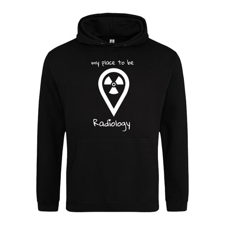 Hoody (Unisex) my place to be Radiology - Alles Einstellungssache 