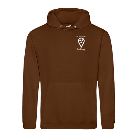 Hoody (Unisex) my place to be Radiology (kleines Logo) - Alles Einstellungssache 