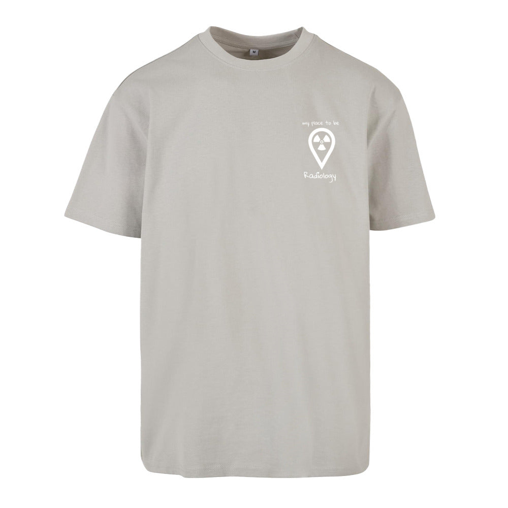 Oversized T-Shirt (Damen) - my place to be Radiology (kleines Logo) - Alles Einstellungssache 