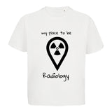 T-Shirt (Damen) Oversized kürzer geschnitten - my place to be Radiology - Alles Einstellungssache 