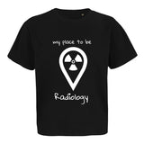 T-Shirt (Damen) Oversized kürzer geschnitten - my place to be Radiology - Alles Einstellungssache 