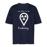 T-Shirt Oversized (Unisex)- my place to be Radiology - Alles Einstellungssache 