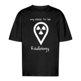 T-Shirt Oversized (Unisex)- my place to be Radiology - Alles Einstellungssache 