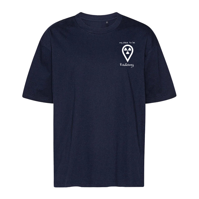 T-Shirt Oversized (Unisex)- my place to be Radiology  (kleines Logo) - Alles Einstellungssache 