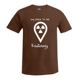 T-Shirt (Herren) - my place to be Radiology (großes Logo) - Alles Einstellungssache 
