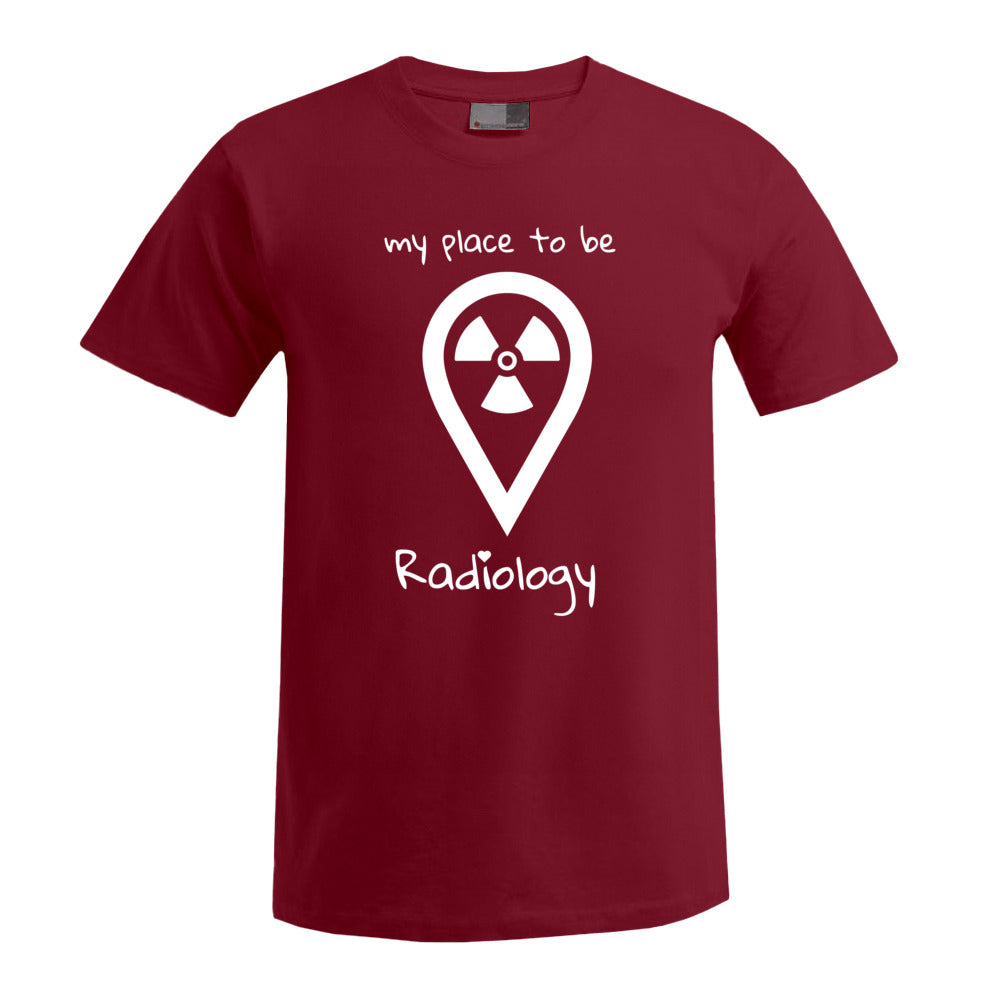 T-Shirt (Herren) - my place to be Radiology (großes Logo) - Alles Einstellungssache 