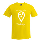 T-Shirt (Herren) - my place to be Radiology (großes Logo) - Alles Einstellungssache 