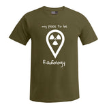 T-Shirt (Herren) - my place to be Radiology (großes Logo) - Alles Einstellungssache 