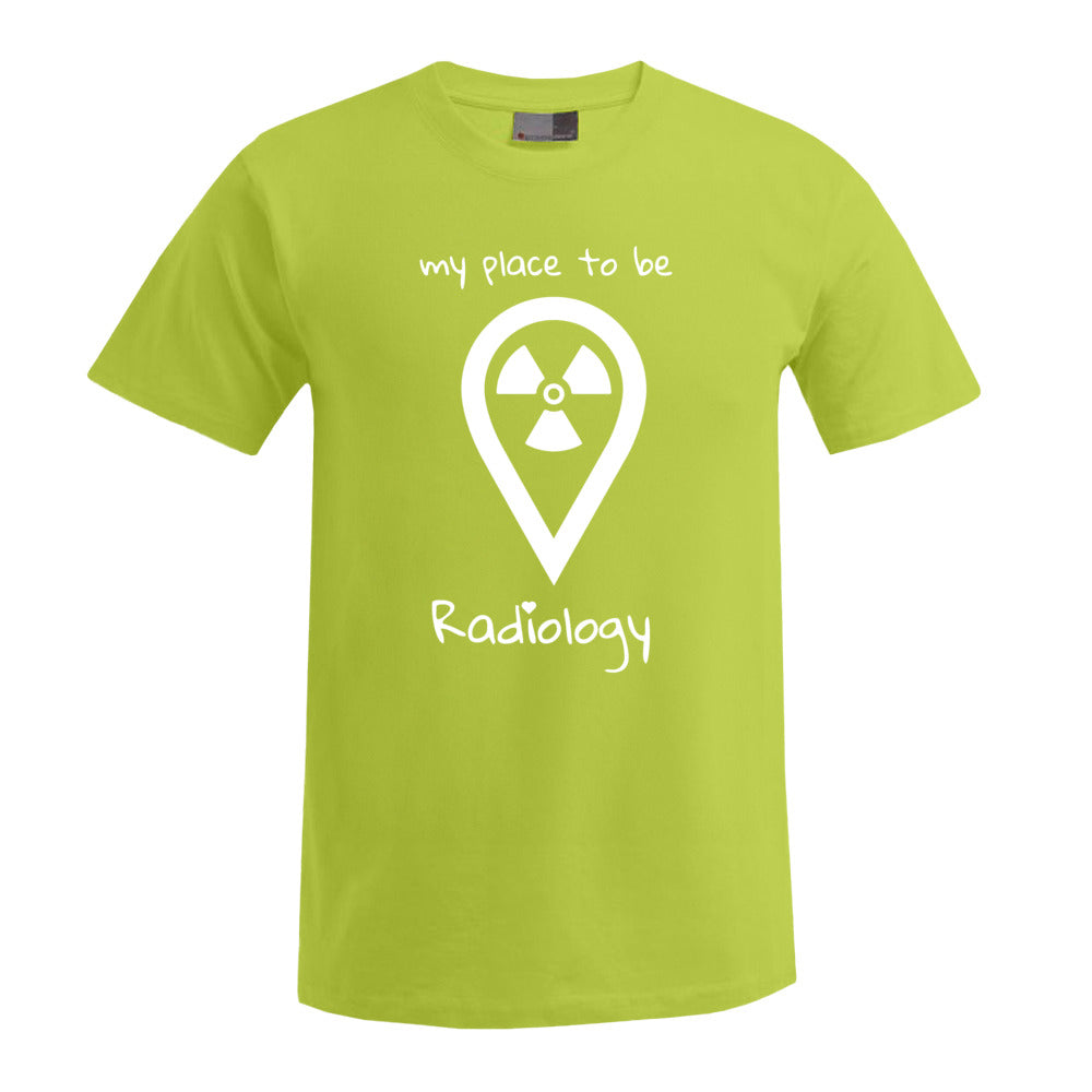 T-Shirt (Herren) - my place to be Radiology (großes Logo) - Alles Einstellungssache 