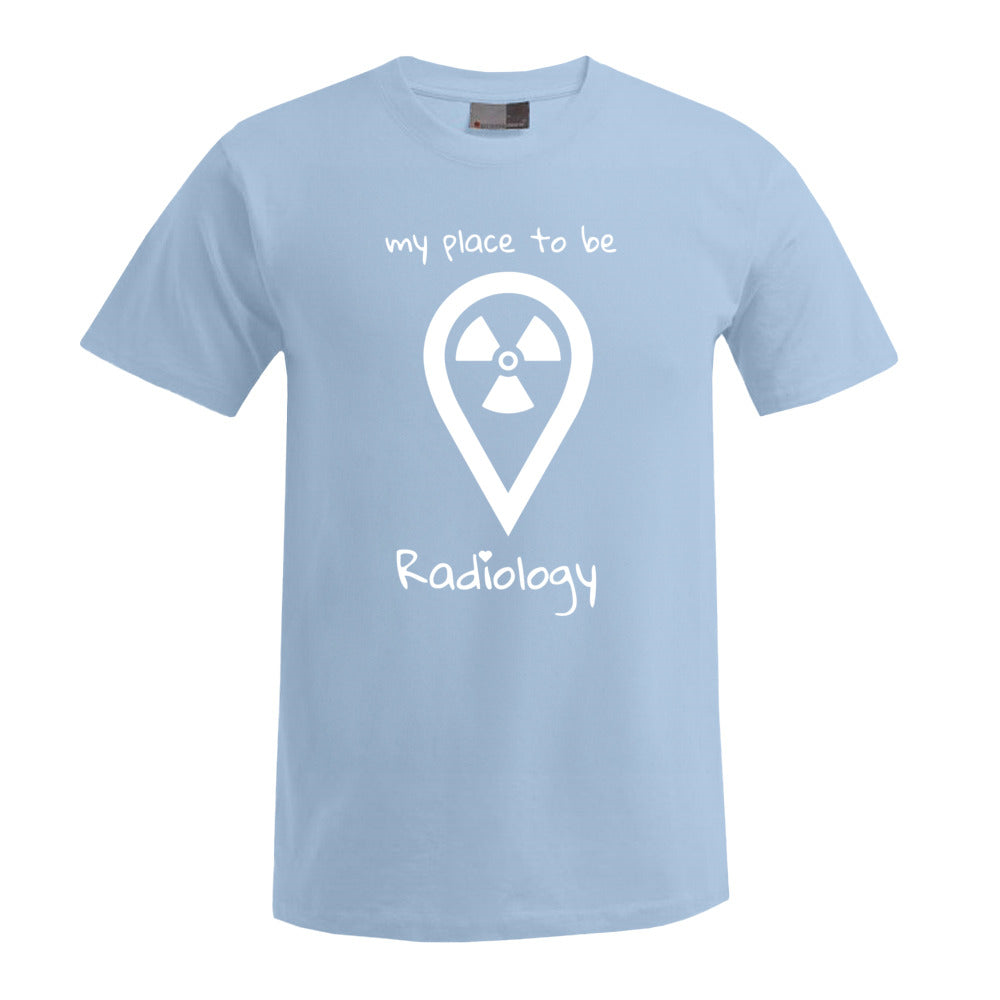 T-Shirt (Herren) - my place to be Radiology (großes Logo) - Alles Einstellungssache 
