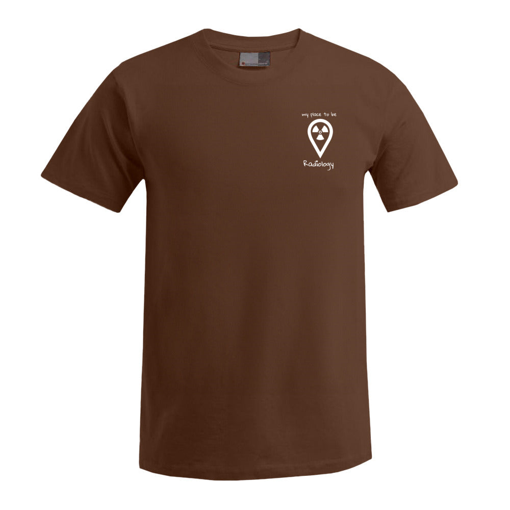 T-Shirt (Herren) - my place to be Radiology (kleines Logo) - Alles Einstellungssache 
