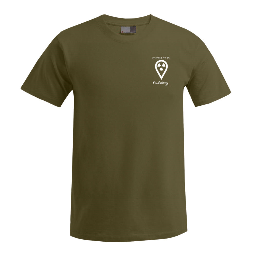 T-Shirt (Herren) - my place to be Radiology (kleines Logo) - Alles Einstellungssache 