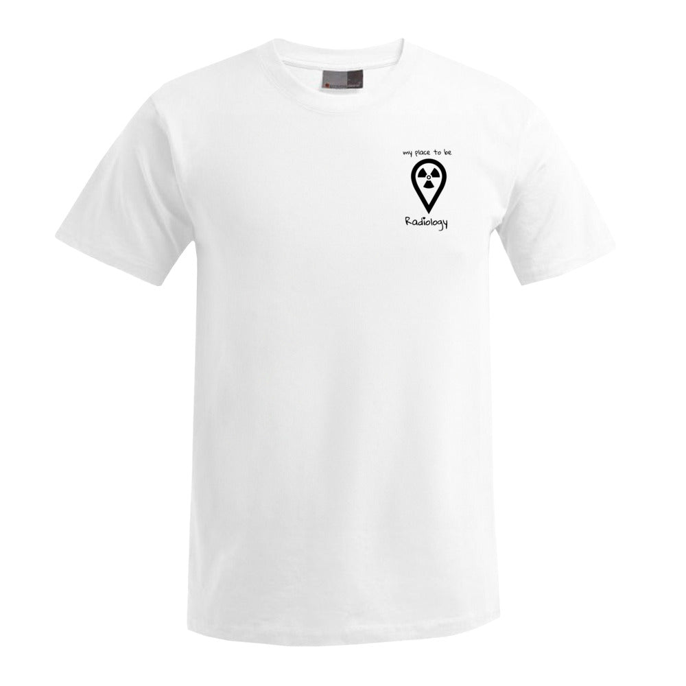 T-Shirt (Herren) - my place to be Radiology (kleines Logo) - Alles Einstellungssache 