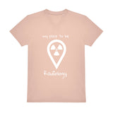 V-Auschnitt T-Shirt (Herren) - my place to be Radiology (großes Logo) - Alles Einstellungssache 