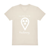 V-Auschnitt T-Shirt (Herren) - my place to be Radiology (großes Logo) - Alles Einstellungssache 