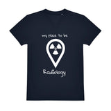 V-Auschnitt T-Shirt (Herren) - my place to be Radiology (großes Logo) - Alles Einstellungssache 