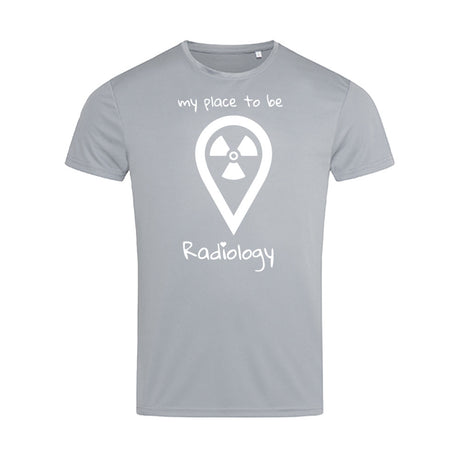 Sport T-Shirt (Herren) - my place to be Radiology (großes Logo) - Alles Einstellungssache 
