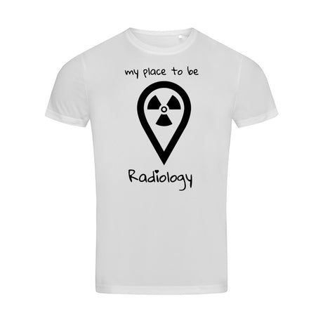 Sport T-Shirt (Herren) - my place to be Radiology (großes Logo) - Alles Einstellungssache 
