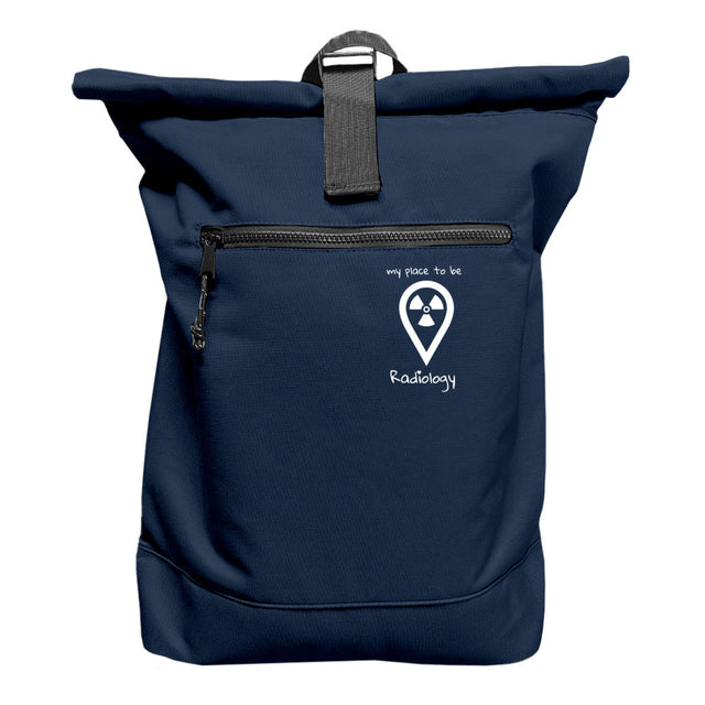 Rucksack mit Laptopfach - my place to be Radiology (kleines Logo) - Alles Einstellungssache 