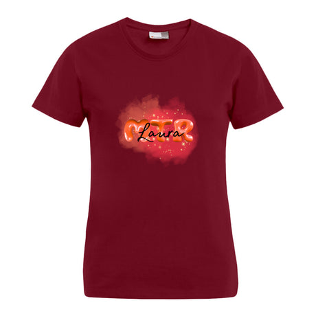ROT MTR Laura oder dein Name -LOGO groß- T-Shirt - Alles Einstellungssache 